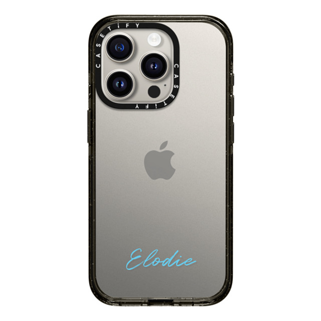 CASETiFY iPhone 15 Pro ケース ブラック インパクトケース Custom Case - Elodie