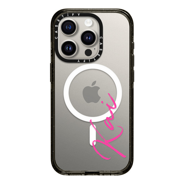 CASETiFY iPhone 15 Pro ケース ブラック インパクトケース MagSafe対応 Custom Case - Kai