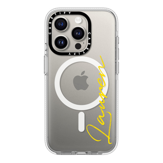 CASETiFY iPhone 15 Pro ケース クリア クリア ケース MagSafe対応 Custom Case - Lauren