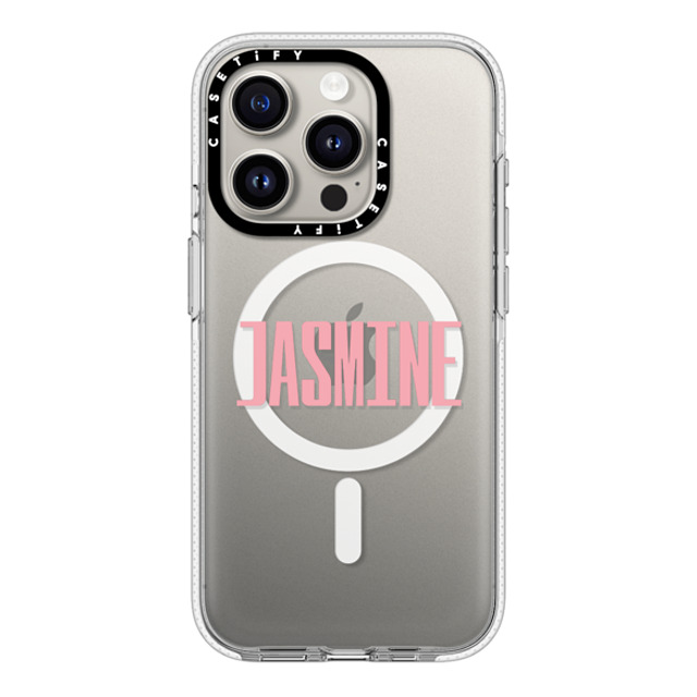 CASETiFY iPhone 15 Pro ケース クリア クリア ケース MagSafe対応 Custom Case - Jasmine