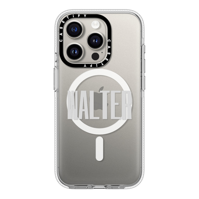 CASETiFY iPhone 15 Pro ケース クリア クリア ケース MagSafe対応 Custom Case - Walter