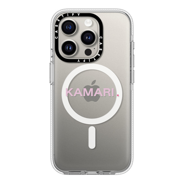 CASETiFY iPhone 15 Pro ケース クリア クリア ケース MagSafe対応 Custom Case - Kamari.