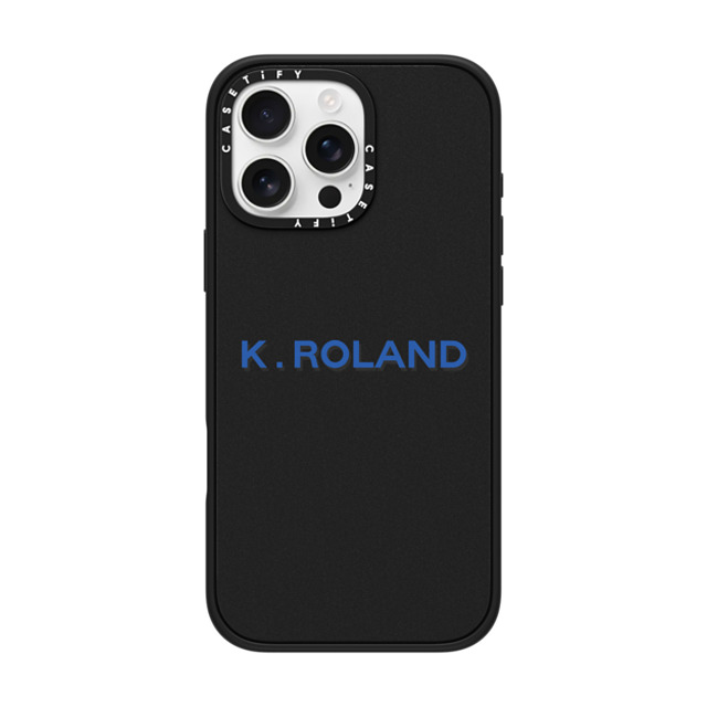 CASETiFY iPhone 16 Pro Max ケース マットブラック インパクトケース Custom Case - k. Roland