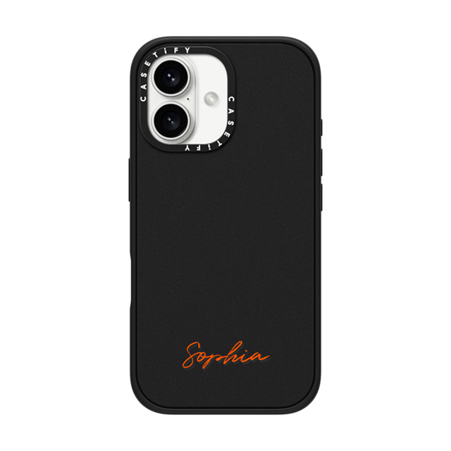 CASETiFY iPhone 16 ケース マットブラック インパクトケース MagSafe対応 Custom Case - Sophia