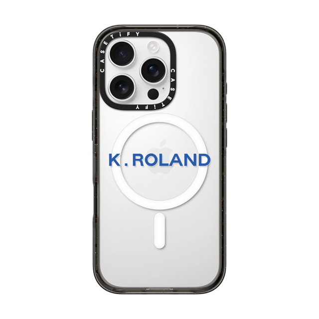 CASETiFY iPhone 16 Pro ケース ブラック インパクトケース MagSafe対応 Custom Case - k. Roland