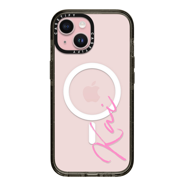 CASETiFY iPhone 15 ケース ブラック インパクトケース MagSafe対応 Custom Case - Kai