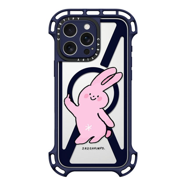 Sadshrimps x CASETiFY iPhone 16 Pro Max Case インディゴ ウルトラ バウンスケース MagSafe対応 Moody Bunny by SADSHRIMPS Sadshrimps x CASETiFY iPhone 16 Pro Max Case インディゴ ウルトラ バウンスケース MagSafe対応 Moody Bunny by SADSHRIMPS