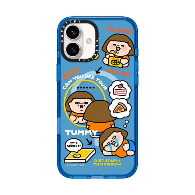Plastic Thing x CASETiFY iPhone 16 Plus Case スカイブルー Impact Case MagSafe Compatible Diet Starts Tomorrow! Plastic Thing x CASETiFY iPhone 16 Plus Case スカイブルー Impact Case MagSafe Compatible Diet Starts Tomorrow!