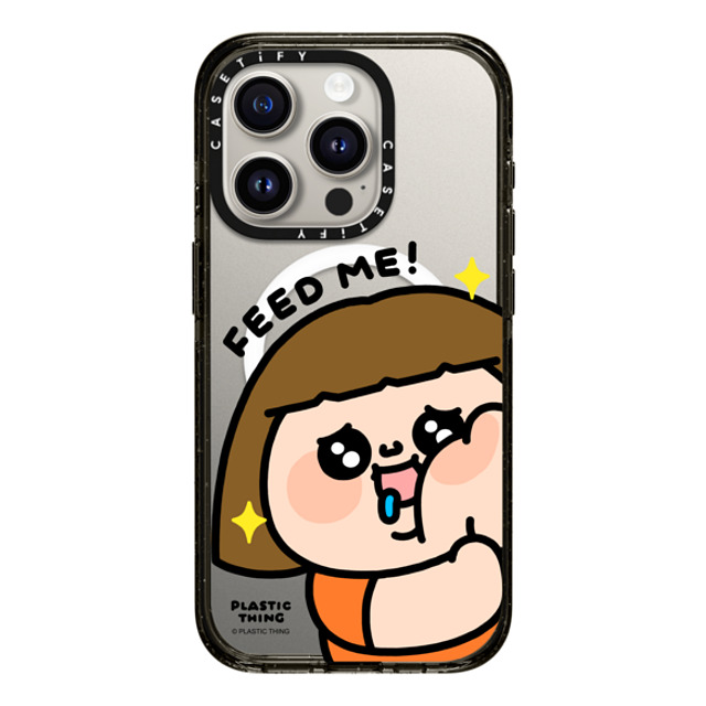 Plastic Thing x CASETiFY iPhone 15 Pro Case Cartoon,Food Black Impact Case MagSafe Compatible Feed Me! Back to School Plastic Thing x CASETiFY iPhone 15 Pro Case Cartoon,Food Black Impact Case MagSafe Compatible Feed Me! Back to School
