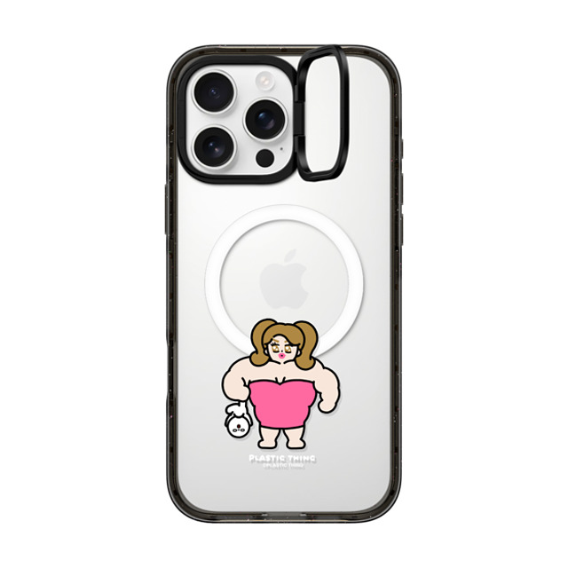 Plastic Thing x CASETiFY iPhone 16 Pro Max ケース Cartoon,Food ブラック インパクトリングスタンドケース MagSafe対応 Strong Love - Plastic Thing Father's Day Plastic Thing x CASETiFY iPhone 16 Pro Max ケース Cartoon,Food ブラック インパクトリングスタンドケース MagSafe対応 Strong Love - Plastic Thing Father's Day