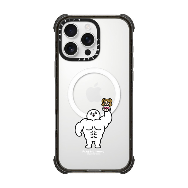 Plastic Thing x CASETiFY iPhone 16 Pro Max Case Cartoon,Food Black ウルトラ インパクトケース MagSafe 対応 Strong Love - Plastic Thing Father's Day Plastic Thing x CASETiFY iPhone 16 Pro Max Case Cartoon,Food Black ウルトラ インパクトケース MagSafe 対応 Strong Love - Plastic Thing Father's Day