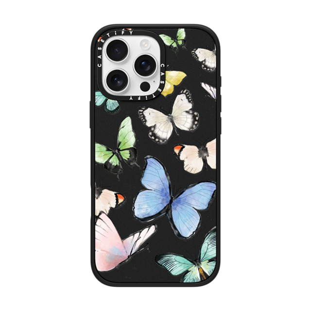 Maja Tomlijanovic x CASETiFY iPhone 16 Pro Max ケース Butterfly マットブラック インパクトケース MagSafe対応 Butterflies Father's Day Maja Tomlijanovic x CASETiFY iPhone 16 Pro Max ケース Butterfly マットブラック インパクトケース MagSafe対応 Butterflies Father's Day