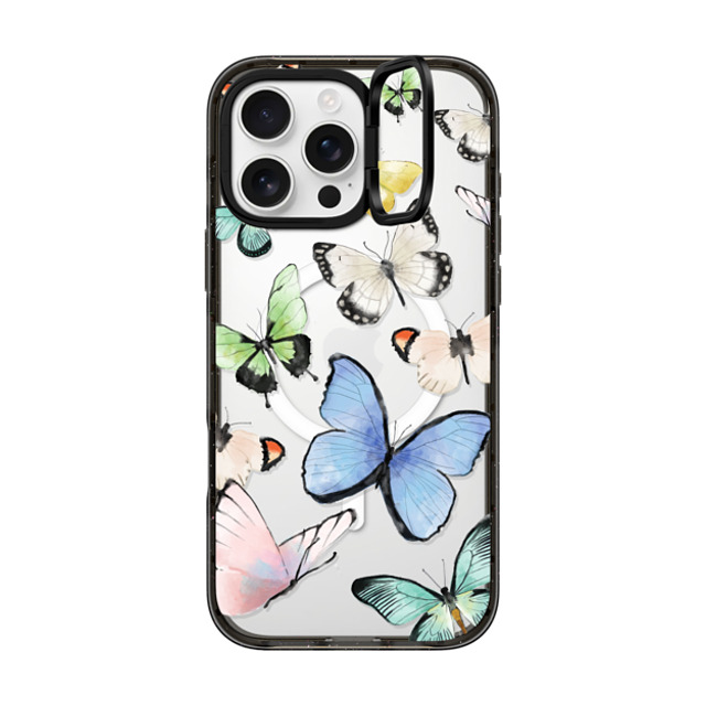 Maja Tomlijanovic x CASETiFY iPhone 16 Pro Max ケース Butterfly ブラック インパクトリングスタンドケース MagSafe対応 Butterflies Father's Day Maja Tomlijanovic x CASETiFY iPhone 16 Pro Max ケース Butterfly ブラック インパクトリングスタンドケース MagSafe対応 Butterflies Father's Day