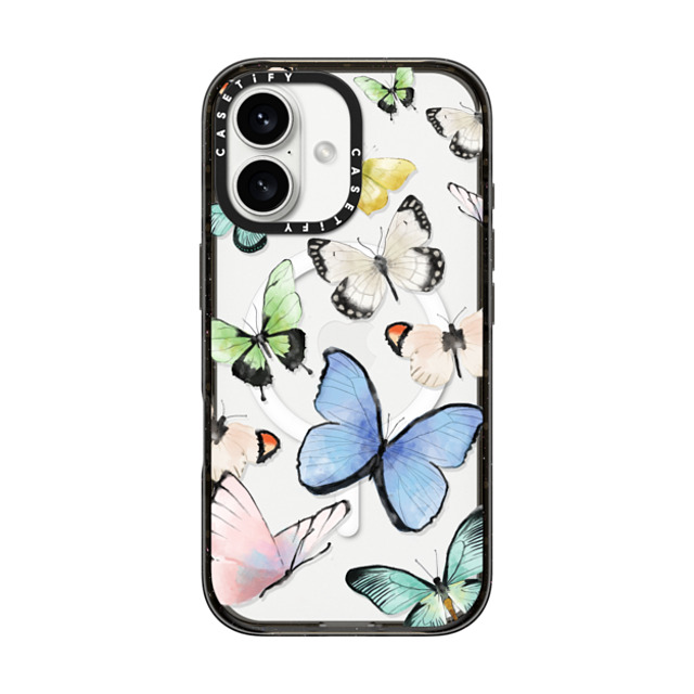 Maja Tomlijanovic x CASETiFY iPhone 16 ケース Butterfly ブラック インパクトケース MagSafe対応 Butterflies Father's Day Maja Tomlijanovic x CASETiFY iPhone 16 ケース Butterfly ブラック インパクトケース MagSafe対応 Butterflies Father's Day