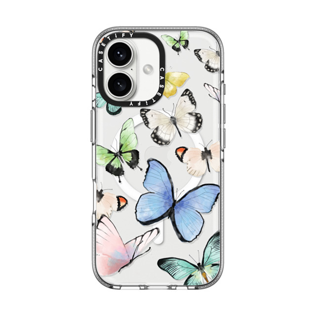 Maja Tomlijanovic x CASETiFY iPhone 16 ケース Butterfly クリア クリア ケース MagSafe対応 Butterflies Father's Day Maja Tomlijanovic x CASETiFY iPhone 16 ケース Butterfly クリア クリア ケース MagSafe対応 Butterflies Father's Day