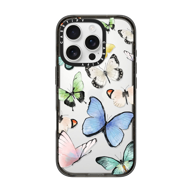 Maja Tomlijanovic x CASETiFY iPhone 16 Pro Case Butterfly Black Impact Case Butterflies Father's Day Maja Tomlijanovic x CASETiFY iPhone 16 Pro Case Butterfly Black Impact Case Butterflies Father's Day