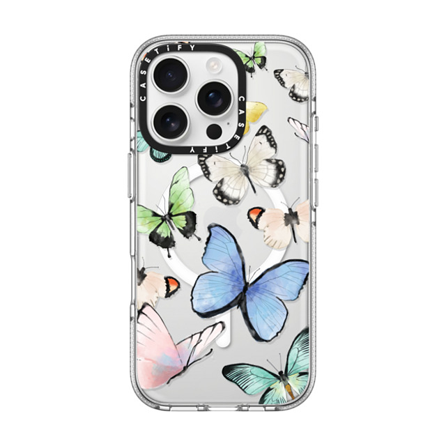 Maja Tomlijanovic x CASETiFY iPhone 16 Pro ケース Butterfly クリア クリア ケース MagSafe対応 Butterflies Father's Day Maja Tomlijanovic x CASETiFY iPhone 16 Pro ケース Butterfly クリア クリア ケース MagSafe対応 Butterflies Father's Day
