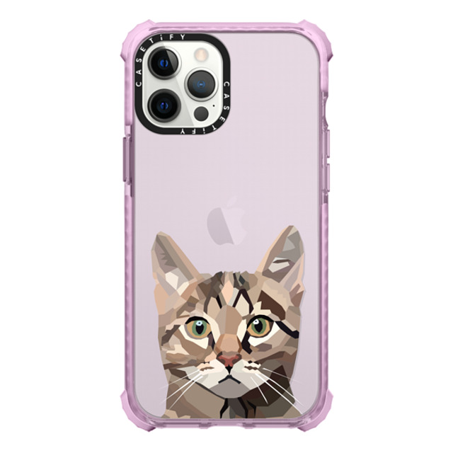 Maja Tomlijanovic x CASETiFY iPhone 12 Pro Max ケース パープル ウルトラインパクトケース 猫