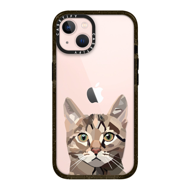 Maja Tomlijanovic x CASETiFY iPhone 13 ケース ブラック インパクトケース 猫