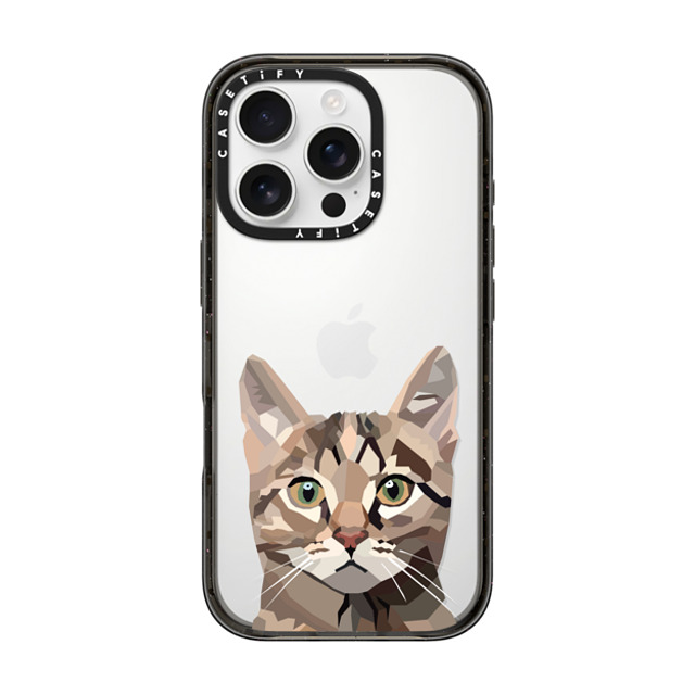 Maja Tomlijanovic x CASETiFY iPhone 16 Pro ケース ブラック インパクトケース 猫