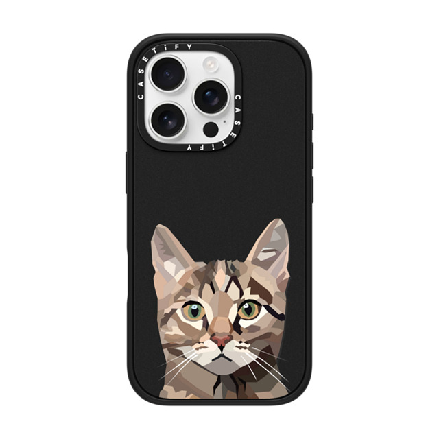 Maja Tomlijanovic x CASETiFY iPhone 16 Pro ケース マットブラック インパクトケース 猫