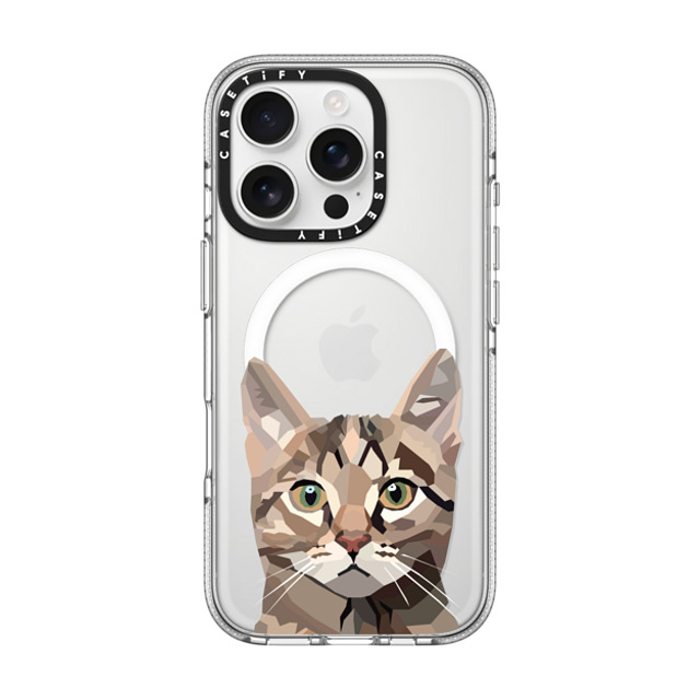 Maja Tomlijanovic x CASETiFY iPhone 16 Pro ケース クリア クリア ケース MagSafe対応 猫