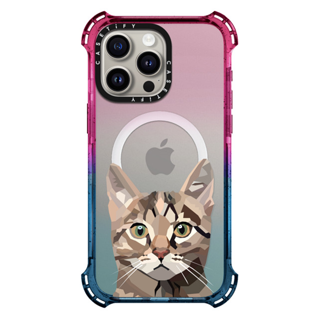 Maja Tomlijanovic x CASETiFY iPhone 15 Pro Max ケース Cotton Candy バウンスケース 猫