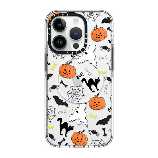 Maja Tomlijanovic x CASETiFY iPhone 14 Pro ケース クリア クリア ケース MagSafe対応 Boo! its Halloween