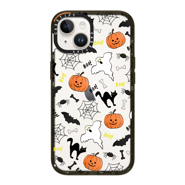 Maja Tomlijanovic x CASETiFY iPhone 14 ケース ブラック インパクトケース Boo! its Halloween