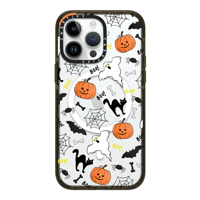 Maja Tomlijanovic x CASETiFY iPhone 14 Pro Max ケース ブラック インパクトケース MagSafe対応 Boo! its Halloween