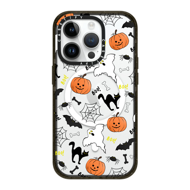 Maja Tomlijanovic x CASETiFY iPhone 14 Pro ケース ブラック インパクトケース MagSafe対応 Boo! its Halloween