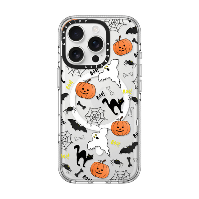 Maja Tomlijanovic x CASETiFY iPhone 16 Pro ケース クリア クリア ケース MagSafe対応 Boo! its Halloween