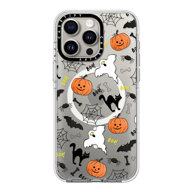 Maja Tomlijanovic x CASETiFY iPhone 15 Pro Max ケース クリア クリア ケース MagSafe対応 Boo! its Halloween