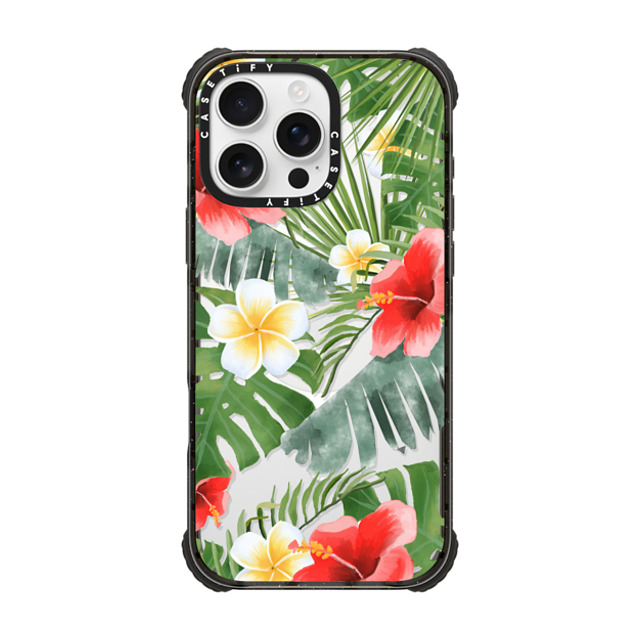 Maja Tomlijanovic x CASETiFY iPhone 16 Pro Max ケース Sticker,Floral ブラック ウルトラ インパクトケース MagSafe 対応 tropical vibe (transparent) Back to School Maja Tomlijanovic x CASETiFY iPhone 16 Pro Max ケース Sticker,Floral ブラック ウルトラ インパクトケース MagSafe 対応 tropical vibe (transparent) Back to School