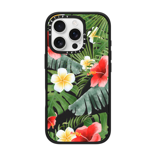 Maja Tomlijanovic x CASETiFY iPhone 16 Pro Case Sticker,Floral Matte Black Impact Case MagSafe Compatible tropical vibe (transparent) Father's Day Maja Tomlijanovic x CASETiFY iPhone 16 Pro Case Sticker,Floral Matte Black Impact Case MagSafe Compatible tropical vibe (transparent) Father's Day