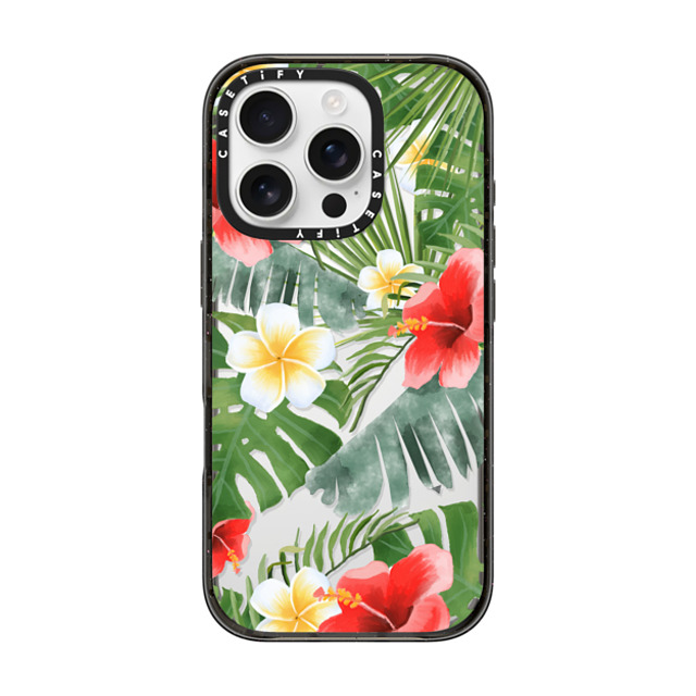 Maja Tomlijanovic x CASETiFY iPhone 16 Pro Case Sticker,Floral Black Impact Case tropical vibe (transparent) Mother's Day Maja Tomlijanovic x CASETiFY iPhone 16 Pro Case Sticker,Floral Black Impact Case tropical vibe (transparent) Mother's Day