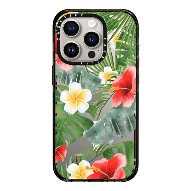 Maja Tomlijanovic x CASETiFY iPhone 15 Pro Case Sticker,Floral Black Impact Case MagSafe Compatible tropical vibe (transparent) Mother's Day Maja Tomlijanovic x CASETiFY iPhone 15 Pro Case Sticker,Floral Black Impact Case MagSafe Compatible tropical vibe (transparent) Mother's Day