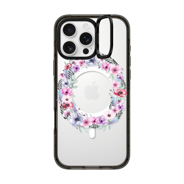 Maja Tomlijanovic x CASETiFY iPhone 16 Pro Max Case Black インパクトリングスタンドケース MagSafe対応 Flower O Back to School Maja Tomlijanovic x CASETiFY iPhone 16 Pro Max Case Black インパクトリングスタンドケース MagSafe対応 Flower O Back to School