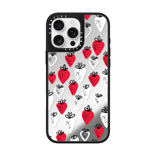 Maja Tomlijanovic x CASETiFY iPhone 16 Pro Max ケース Sticker,Cherry Silver on Black ミラーケース MagSafe対応 Strawberry love transparent Back to School Maja Tomlijanovic x CASETiFY iPhone 16 Pro Max ケース Sticker,Cherry Silver on Black ミラーケース MagSafe対応 Strawberry love transparent Back to School