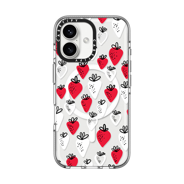 Maja Tomlijanovic x CASETiFY iPhone 16 Case Sticker,Cherry Clear Clear Case MagSafe Compatible Strawberry love transparent Father's Day Maja Tomlijanovic x CASETiFY iPhone 16 Case Sticker,Cherry Clear Clear Case MagSafe Compatible Strawberry love transparent Father's Day