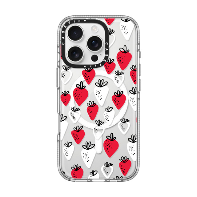 Maja Tomlijanovic x CASETiFY iPhone 16 Pro ケース Sticker,Cherry クリア クリア ケース MagSafe対応 Strawberry love transparent Mother's Day Maja Tomlijanovic x CASETiFY iPhone 16 Pro ケース Sticker,Cherry クリア クリア ケース MagSafe対応 Strawberry love transparent Mother's Day