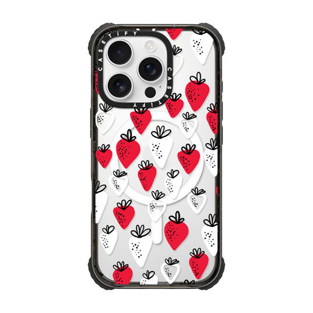 Maja Tomlijanovic x CASETiFY iPhone 16 Pro ケース Sticker,Cherry ブラック ウルトラ インパクトケース MagSafe 対応 Strawberry love transparent Mother's Day Maja Tomlijanovic x CASETiFY iPhone 16 Pro ケース Sticker,Cherry ブラック ウルトラ インパクトケース MagSafe 対応 Strawberry love transparent Mother's Day