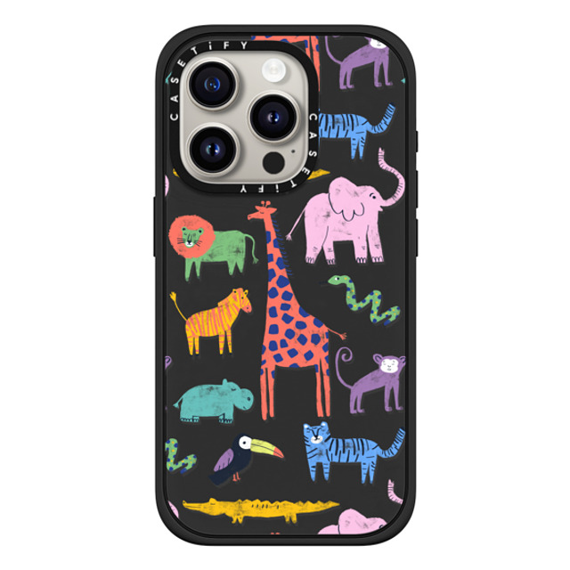 Maja Tomlijanovic x CASETiFY iPhone 15 Pro Case Sticker,Animal Matte Black Impact Case MagSafe Compatible Wild life Back to School Maja Tomlijanovic x CASETiFY iPhone 15 Pro Case Sticker,Animal Matte Black Impact Case MagSafe Compatible Wild life Back to School