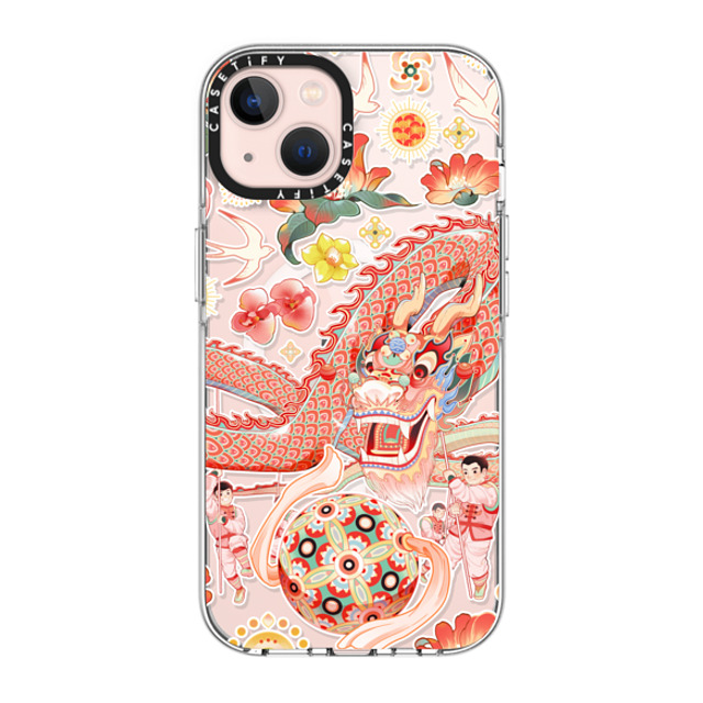 CASETiFY iPhone 13 ケース クリア クリア ケース MagSafe対応 Dragon Dance stella chen