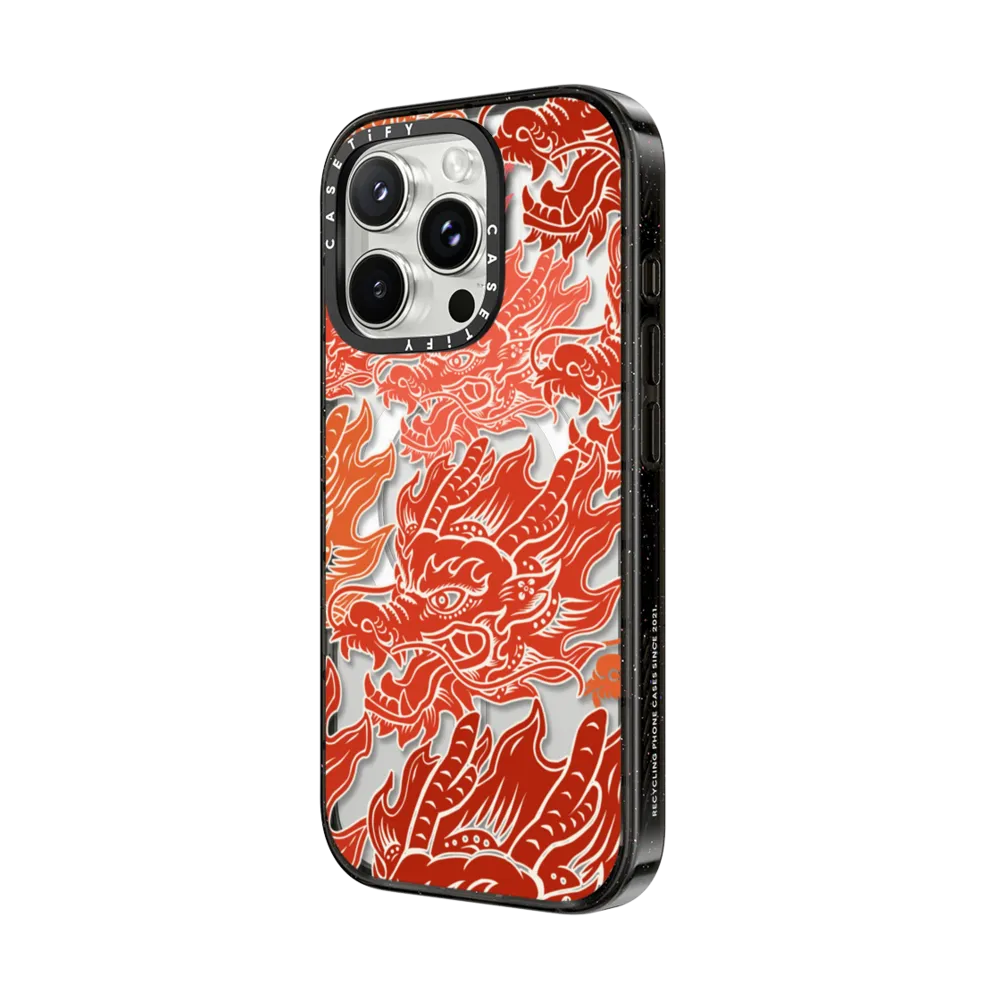 Impact iPhone 16 Pro Max Case MagSafe Compatible -  Dragon of Paper Cutting