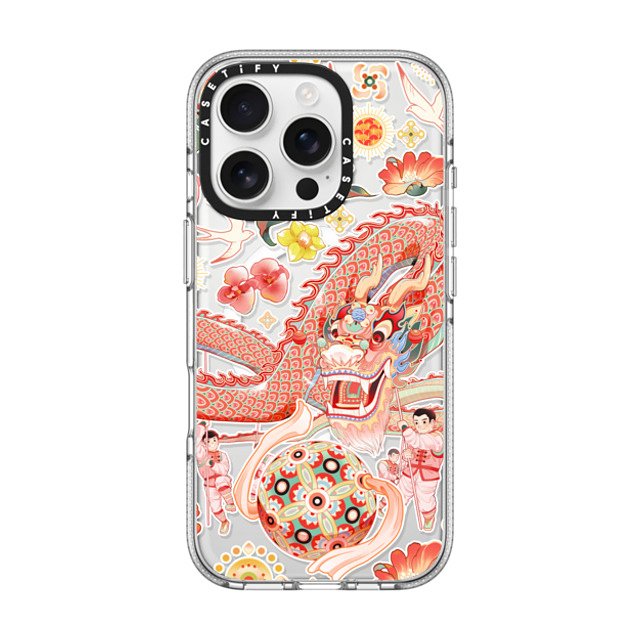 CASETiFY iPhone 16 Pro ケース クリア クリア ケース MagSafe対応 Dragon Dance stella chen