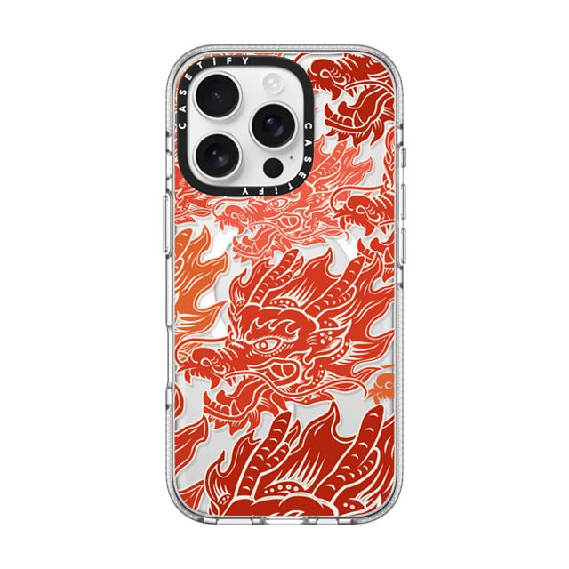 CASETiFY iPhone 16 Pro ケース クリア クリア ケース MagSafe対応 Dragon of Paper Cutting stella chen