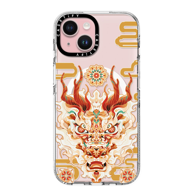 CASETiFY iPhone 15 ケース クリア クリア ケース MagSafe対応 Awakening stella chen