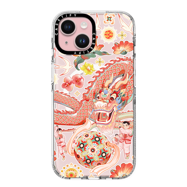 CASETiFY iPhone 15 ケース クリア クリア ケース MagSafe対応 Dragon Dance stella chen