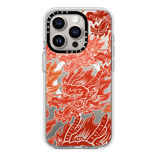 CASETiFY iPhone 15 Pro ケース クリア クリア ケース MagSafe対応 Dragon of Paper Cutting stella chen